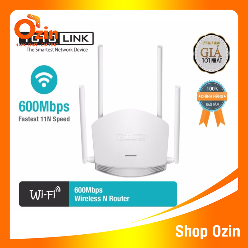 Bộ Phát Wifi TotoLink N600R chuẩn N 600Mbps 4 râu