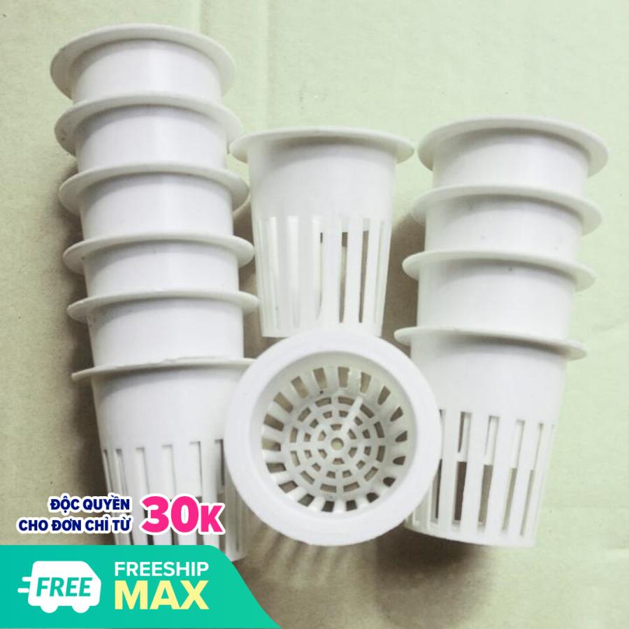 100 cái Rọ phi 65mm trồng rau thuỷ canh khí canh