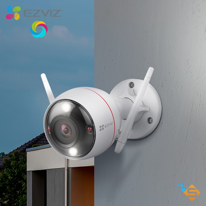 Camera WiFi Thông Minh Ngoài Trời EZVIZ C3W Pro 4MP Có Màu Ban Đêm - Tích Hợp Đèn Còi, Báo Động, AI - Camera Bán Chạy Số 1 Thế Giới - Bảo Hành Chính Hãng 2 Năm