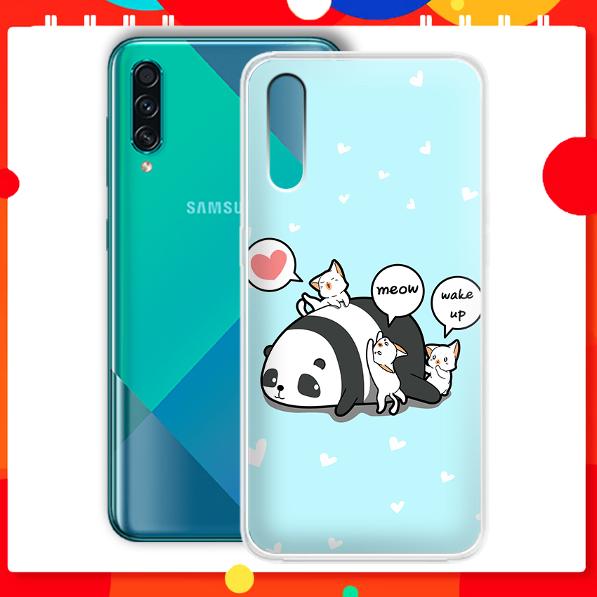 [HCM]Ốp lưng Samsung Galaxy A50S in họa tiết gấu trúc cute - 01232 8183 PD06 - Silicone Dẻo