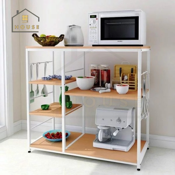 Kệ để lò vi sóng loại 198 kệ nhà bếp hiện đại khung thép sơn tĩnh điện chống gỉ và bong tróc,chịu lực cao mặt gỗ lõi xanh phủ melamine chống nước, hàng được sản xuất tại Việt Nam