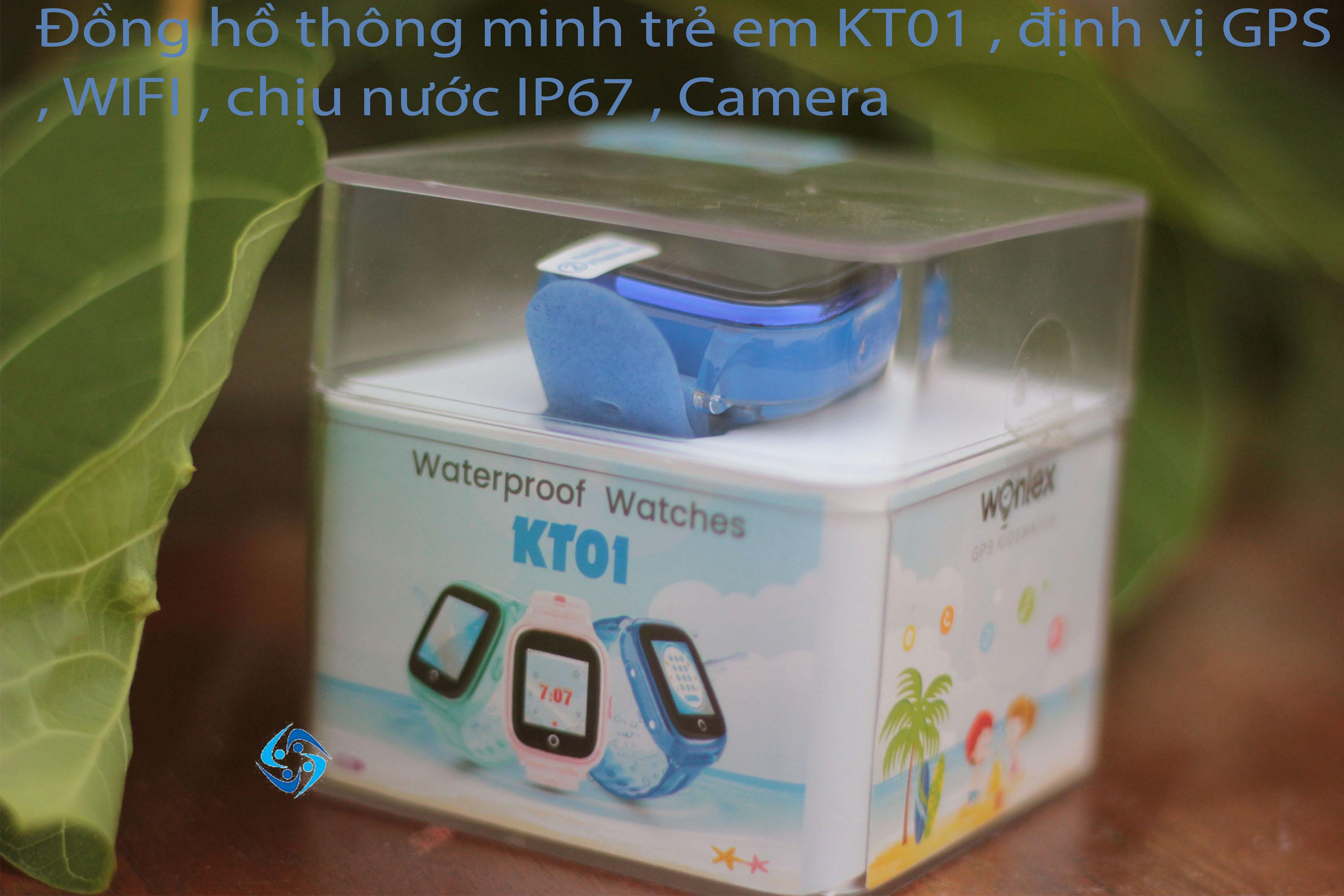 Đồng hồ thông minh Wonlex KT01 , camera , chịu nước IS67