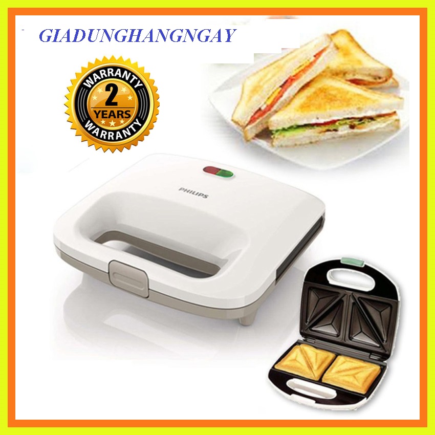 Máy làm bánh hot dog HD2393/92, 820 W, Khay chia bánh tiện dụng, Dễ dàng làm bánh hot dog ngay tại nhà Với hệ thống khóa dễ dàng và bảo quản đứng