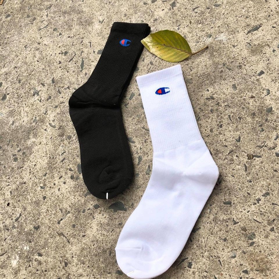 Tất - Vớ Champion Cao Cổ Hàng VNXK ( Mua 5 Đôi Tặng 1 Đôi Adidas Cổ trung hàng VNXK)