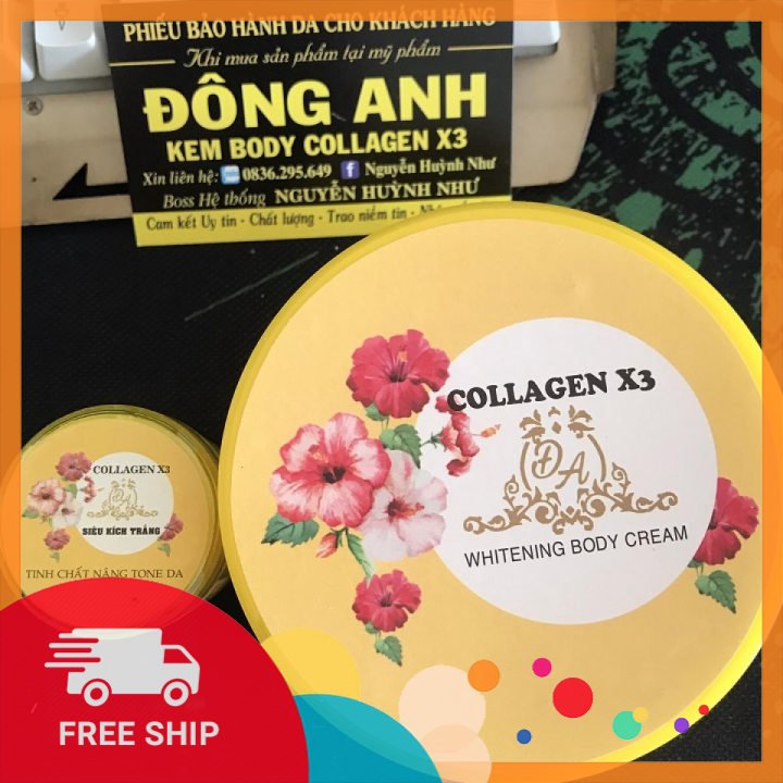 Combo kem x6 + dưỡng body colagen x3 300g