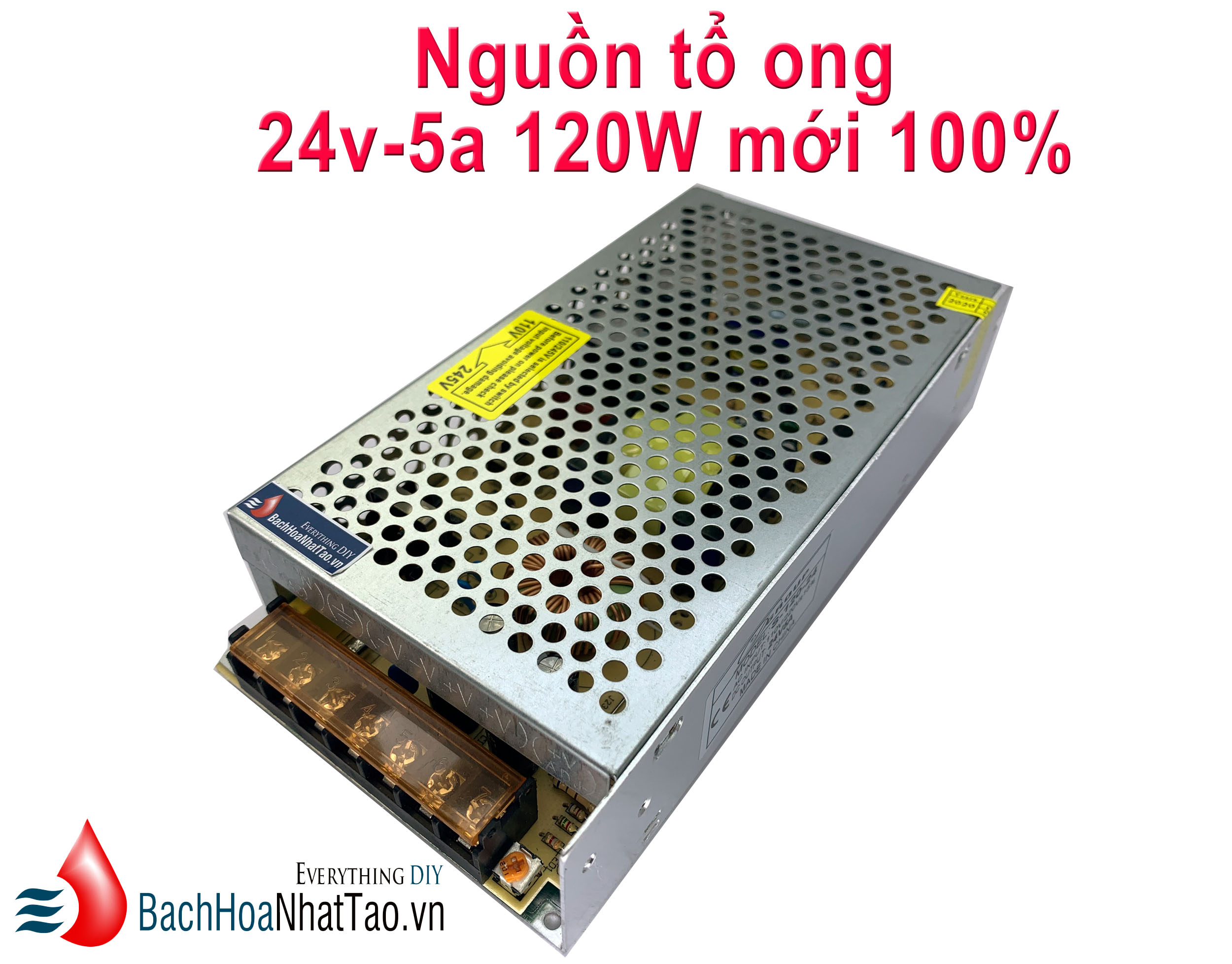 Nguồn tổ ong 24v 5a 120w mới 100%