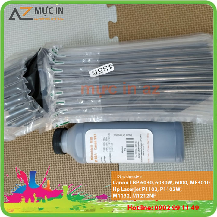 Combo hộp mực in 85A 325 dùng cho máy in Canon 6030, 6030w, MF3010 Hp P1102, M1132, M1212NF và chai mực nạp siêu tiện lợi giá rẻ