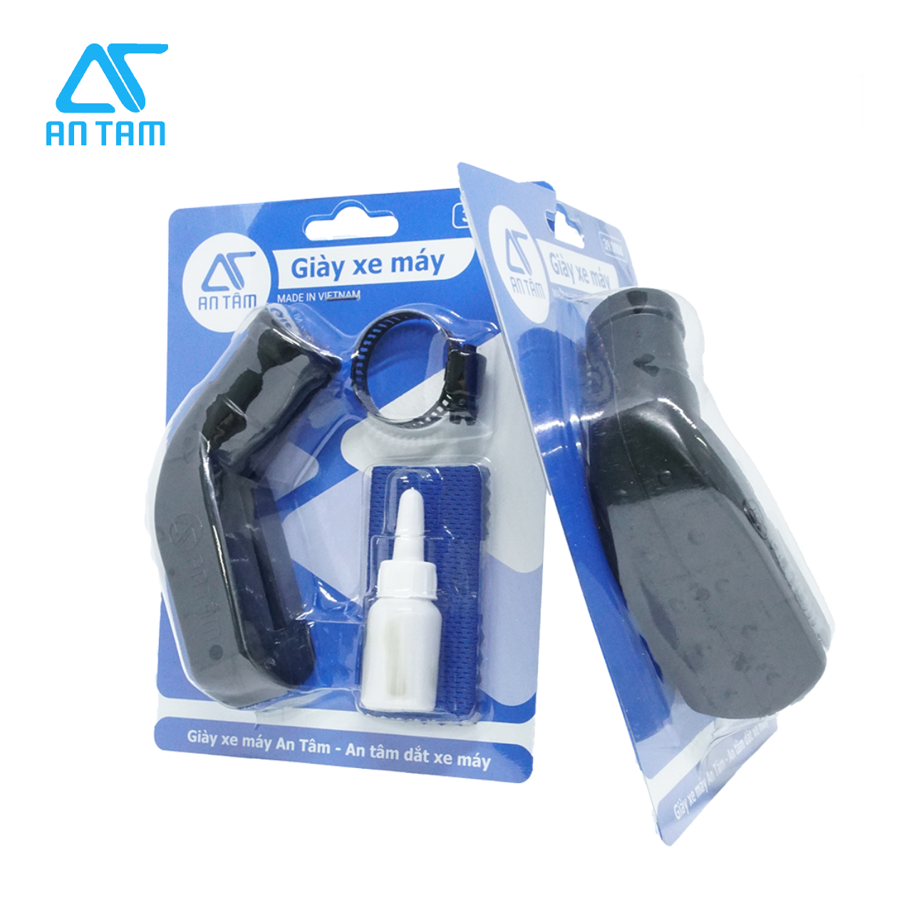 Combo 2 giày xe máy An Tâm - Bọc chân chống