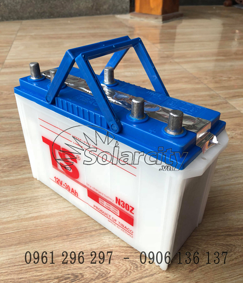Ắc quy Tia sáng nước 12V-30Ah ( không kèm axit)