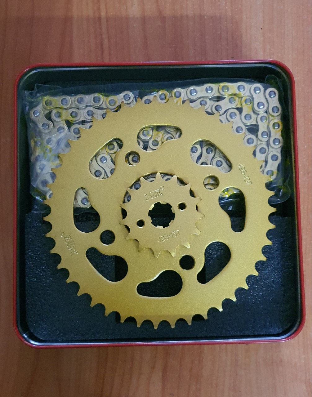 Bộ nhông xích – Nhông sên đĩa X1R cho Winner, Sonic 150 nhông trước 15 nhông sau 43