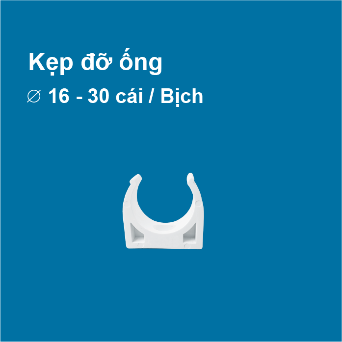 [HCM]Kẹp đỡ ống điện ⌀16 - 30 cái / Bịch