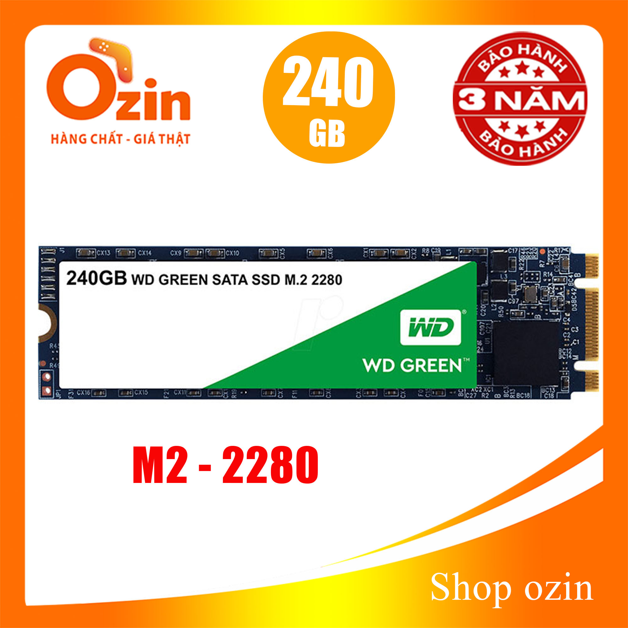 Ổ cứng SSD Western Digital Green 240GB M.2 SATA 2280 - WDGRM2 240