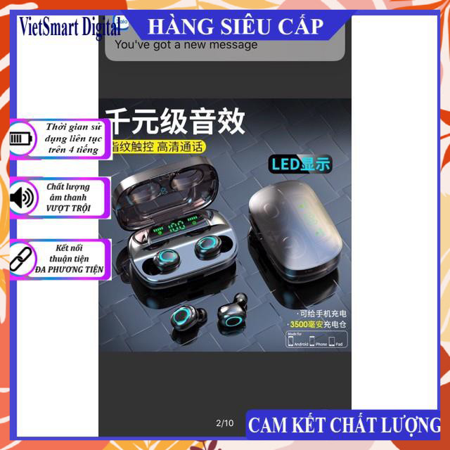 Tai nghe bluetooth Amoi F9 Pro | Tai nghe F9 | Tai nghe Bluetooth | Tai nghe không dây | Tai nghe khong day nhet tai | Tai nghe iphone | Tai nghe tích hợp sạc dự phòng | Tai nghe | Tai nghe khong day | Tai nghe pro