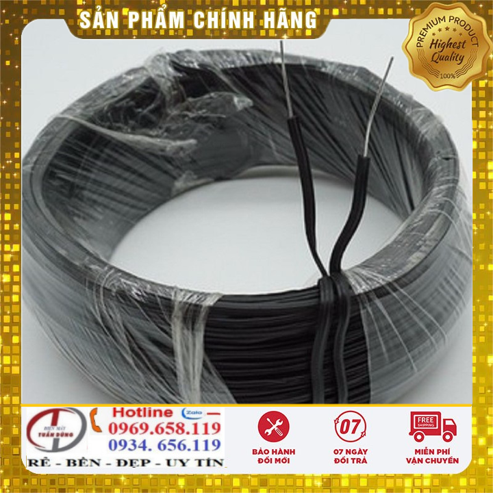 Cuộn dây kẽm bọc nhựa 100m buộc lan, cây cảnh - Màu đen
