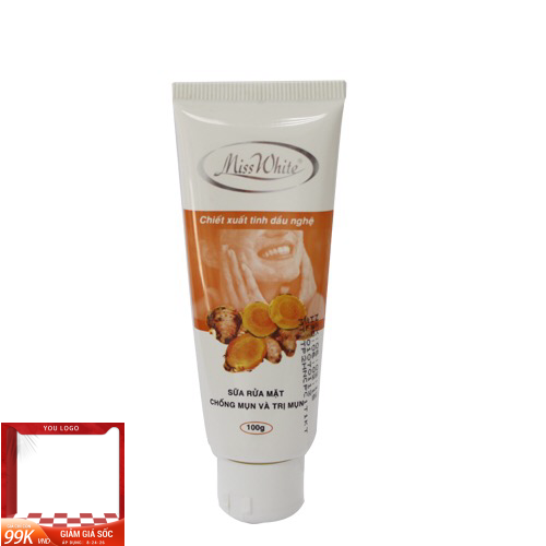 Sữa rửa mặt mụn và chống mụn miss white tigon 100g