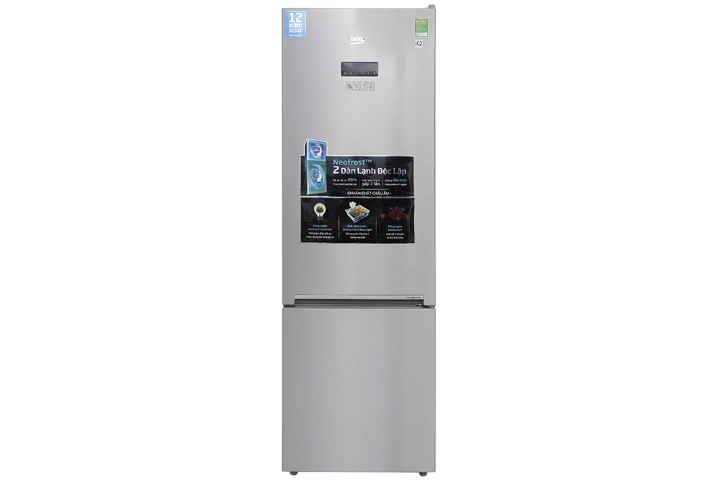 Tủ lạnh beko inverter rcnt375e50vzx - hàng chính hãng
