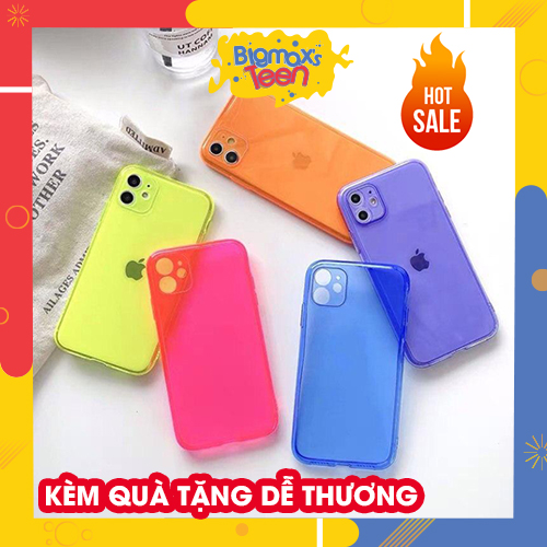 Ốp iphone trong dẻo màu - ốp lưng iphone 7 plus 6 6s plus 7 8 plus x xs xs max xr 11 pro max 12 12 pro 12 max 12 pro max