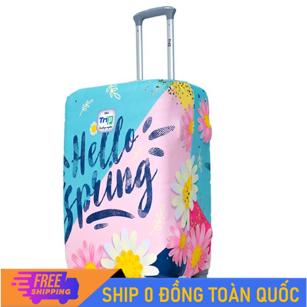 MIỄN PHÍ SHIP - Áo trùm vali TRIP Size S dùng cho vali từ 18inch - 20inch /Áo vali thời trang vải thun co dãn 4 chiều
