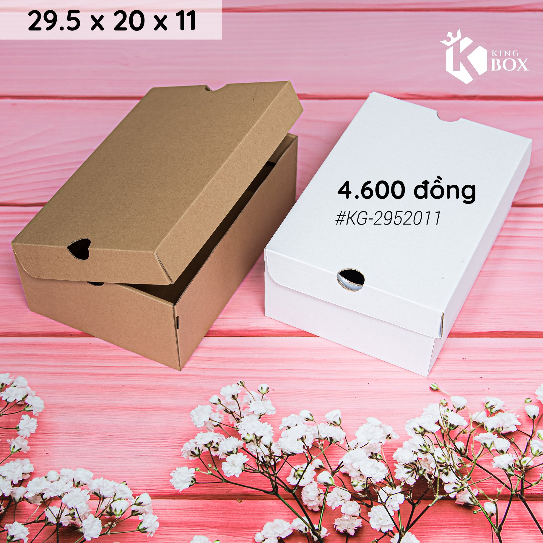 [HCM][Giá gốc tận xưởng] 29.5 x 20 x 11 cm 10 Hộp Giấy Đủ Loại - King Box - Hộp Carton Đóng Hàng - Hộp Ship COD giá tận xưởng bao thị trường .