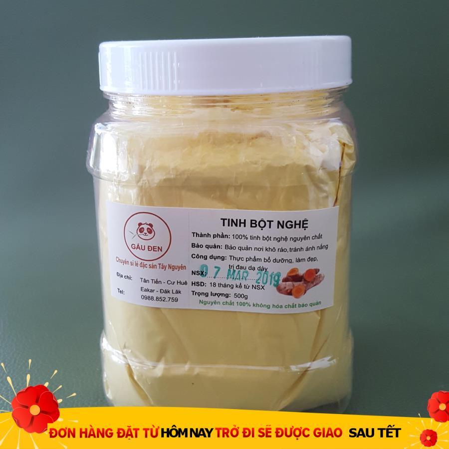 Tinh bộ nghệ nguyên chất - Tinh bột nghệ Đăk Lăk - 100% tinh bột nghệ 500g