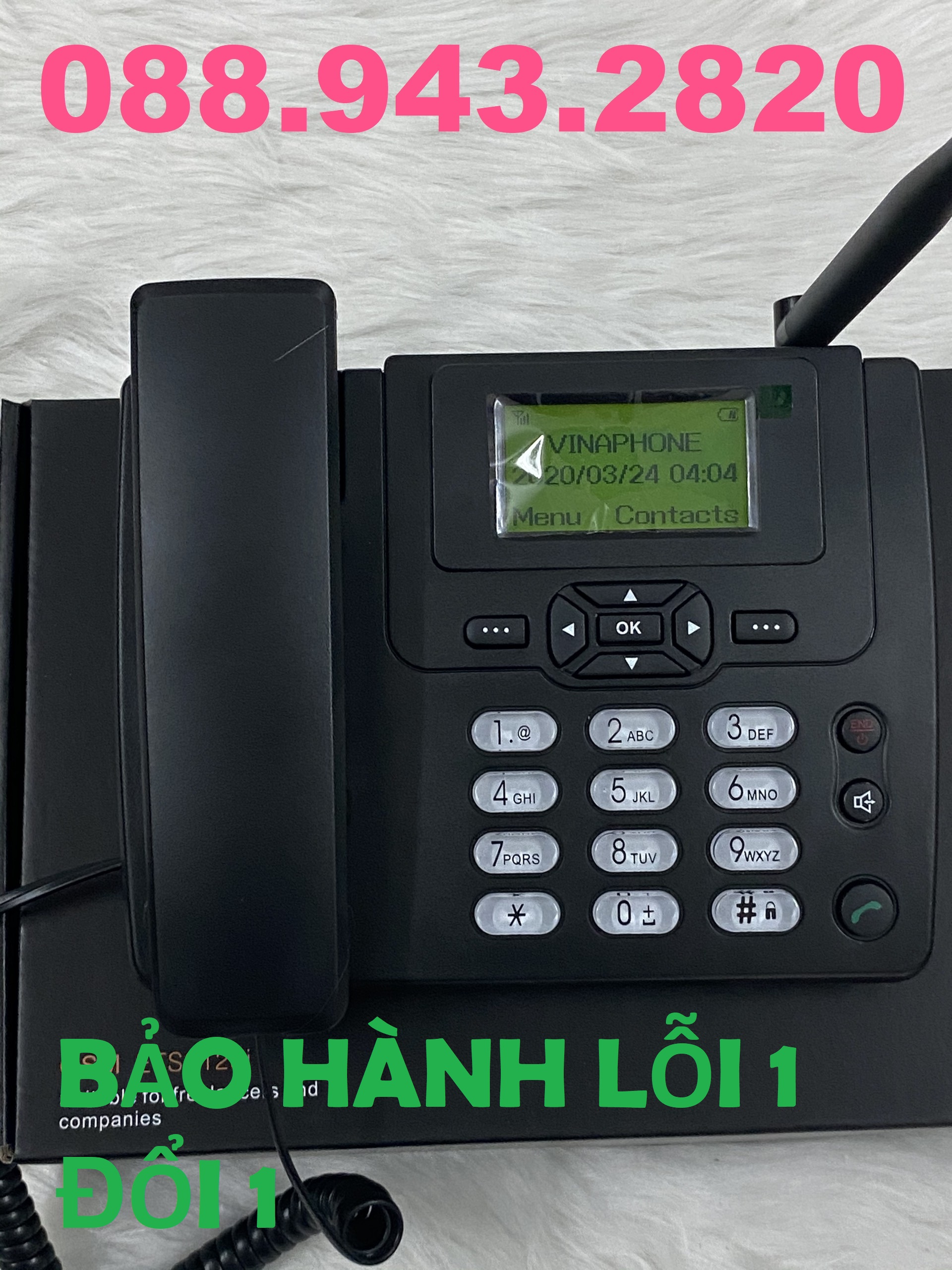 ĐIỆN THOẠI BÀN HOMEPHONE HUAWEI 3125i DÙNG SIM TẤT CẢ CÁC MẠNG DI ĐỘNG DÀNH CHO VĂN PHÒNG, NGƯỜI GIÀ