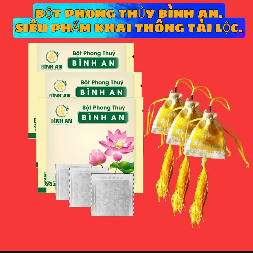 BỘT PHONG THỦY BÌNH AN - Gia tăng May Mắn, Kích thêm Tài Lộc, Làm sạch không gian sống, xua tẩy đi uế khí - Dùng lau Ban Thờ, Bát Nhang Lau nhà, Tắm tẩy uế- caohominhkhang289