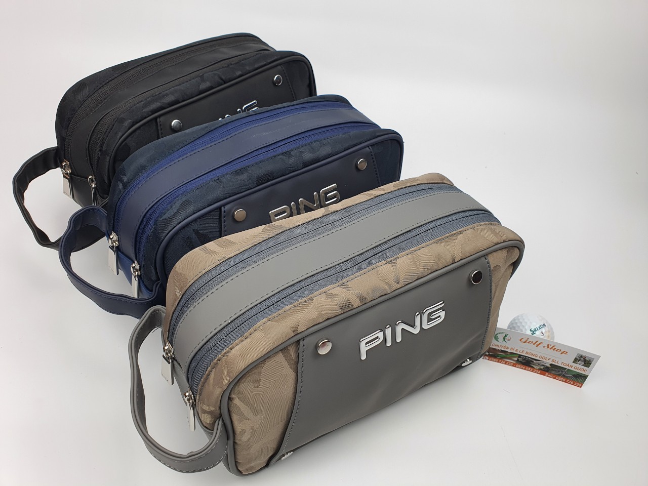 Túi Golf Cầm Tay, Túi Cầm Tay Nam Thương Hiệu Ping Chuyên dành cho các Golfer