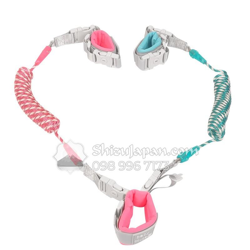 Dây dắt trẻ em chống lạc 2 đầu lõi thép, phản quang, có khóa - dài 2.5 mét