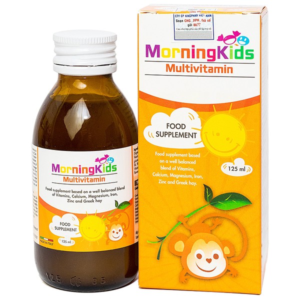 [HCM]Siro Bổ Sung Vitamin Cho Trẻ Morningkids Multivitamin 125ml Ý