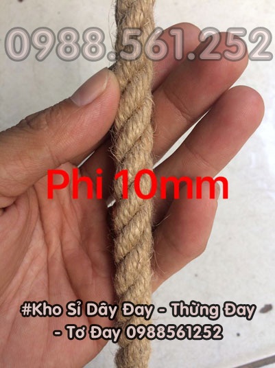 10 mét Dây thừng đay 3mm - 3 ly, gai trang trí, handmade, decor