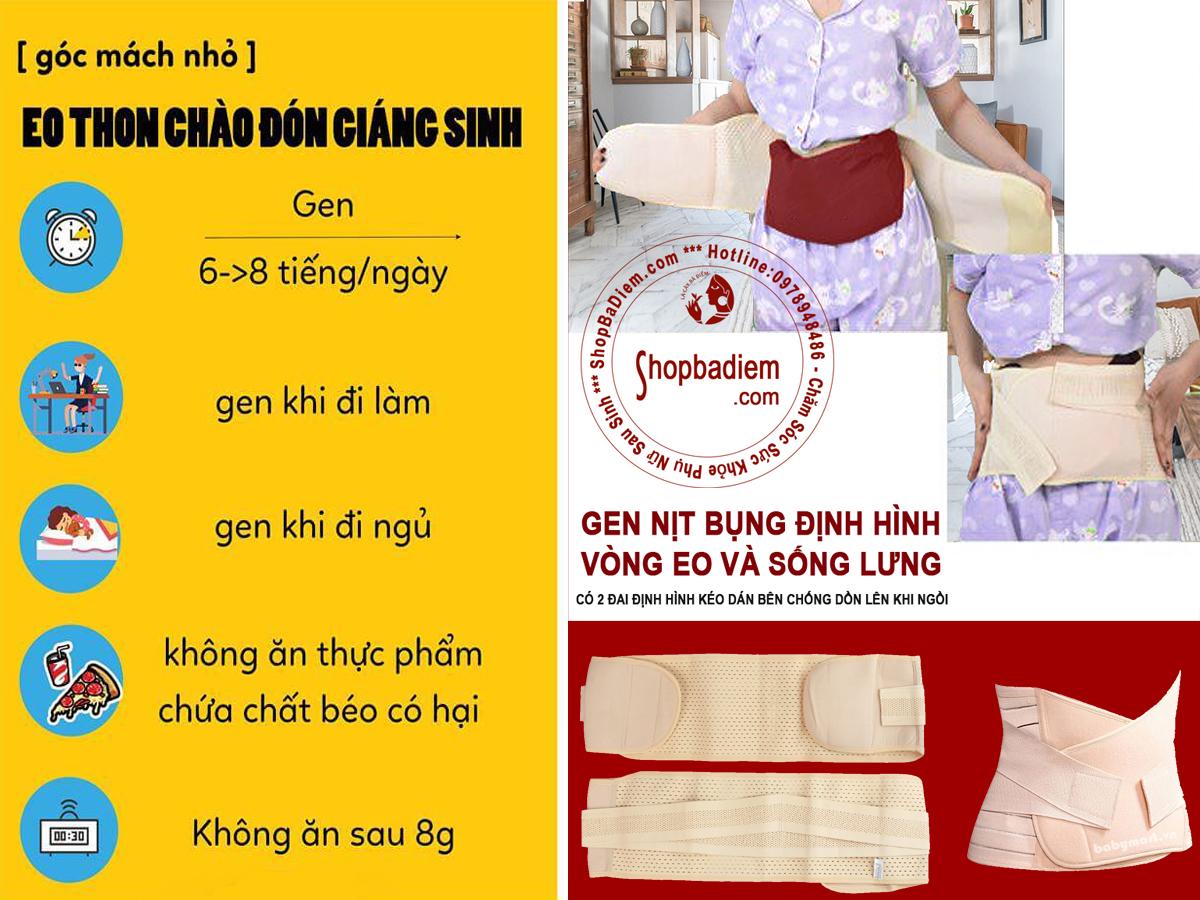 Gen Nịt Bụng Giảm Eo, Đai Nịt Bụng Định Hình Vòng Eo - Shop Bà Điểm.