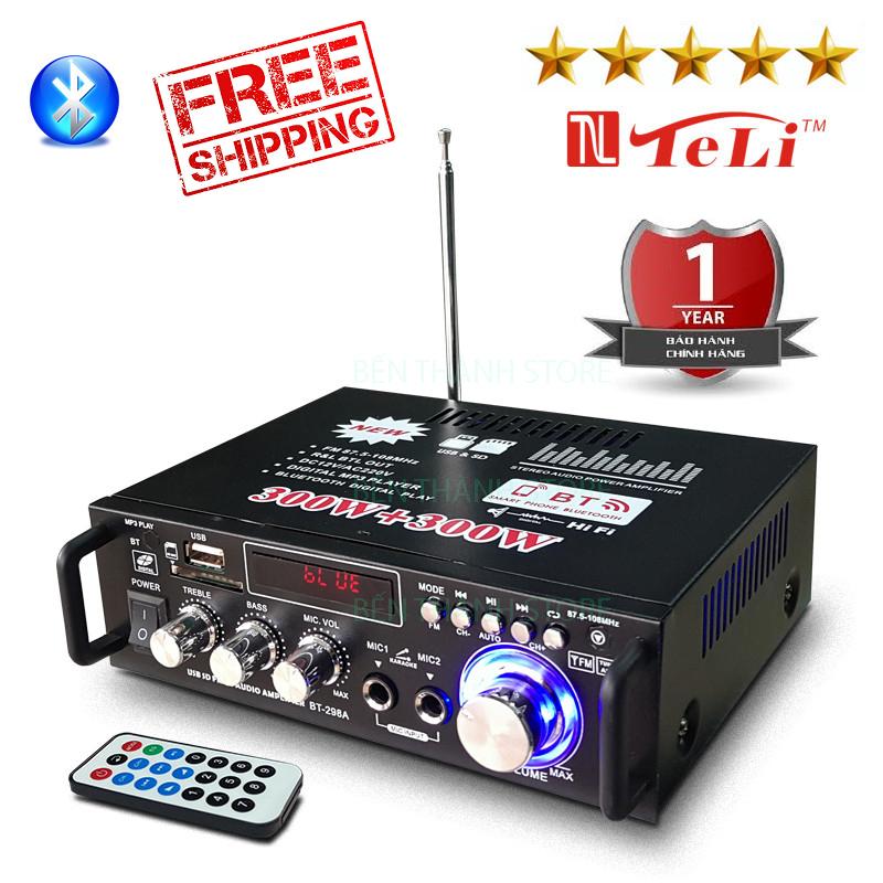 Giá Amply Karaoke, Vang Karaoke, Amly cho xe hơi, am ly karaoke.  TÌM MUA  Ampli Mini Karaoke Tely-BlJ253 803 12V-220V Bluetooth - Công suất lớn, tích hợp đa chức năng, thỏa mãn mọi nhu cầu ca hát. Bảo Hành Toàn Quốc bởi WSH