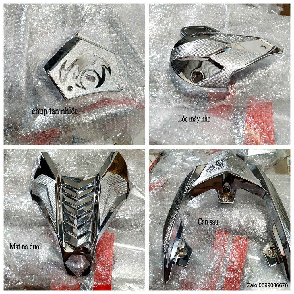Phụ kiện ốp xe honda air blade 2016 đến 2019 - xi mạ crom