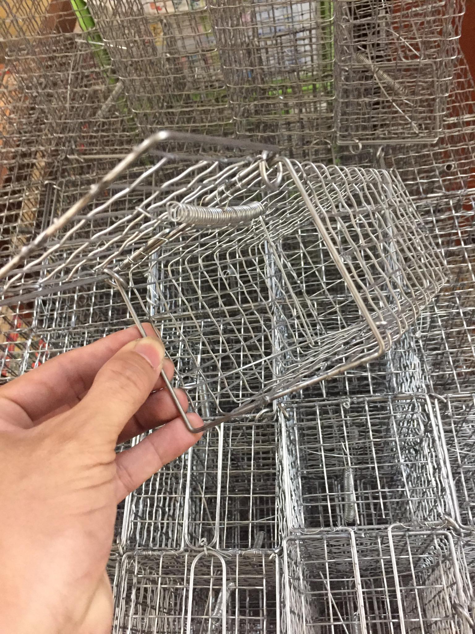 25 Bẫy CHUỘT đồng, chuột cơm khoen gài cái 18x9,5x9cm