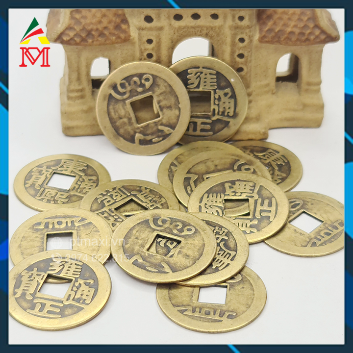 Combo 15 Đồng Tiền Xu Cổ Phong Thuỷ Trong Bộ Xu Ngũ Đế