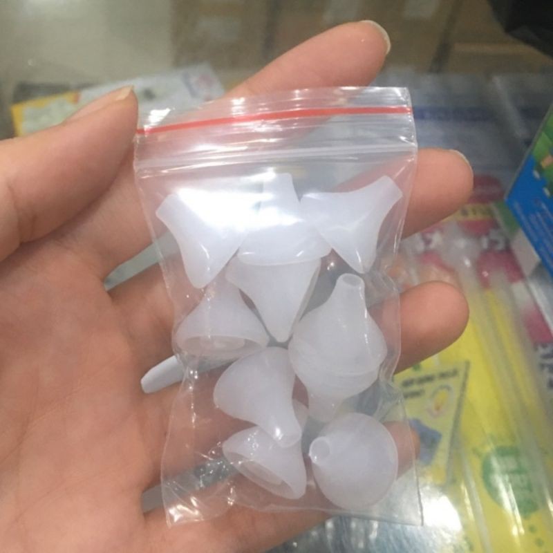 Set 5 núm silicone vệ sinh mũi cho bé