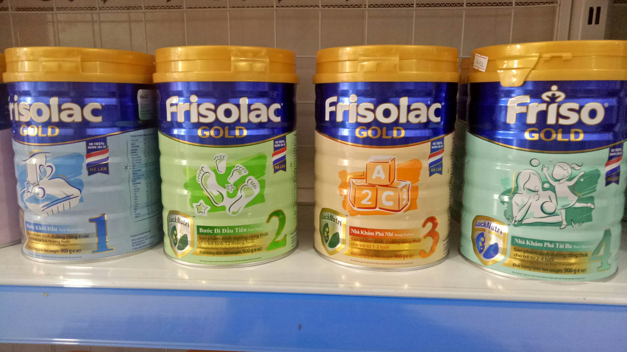 HCMSữa bột FRISOLAC GOLD 1 400g 900g dành cho trẻ 0-6 tháng tuổi