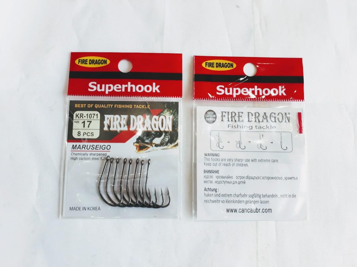 Lưỡi Câu Cá MARUSEIGO-R Fire Dragon Hàn Quốc