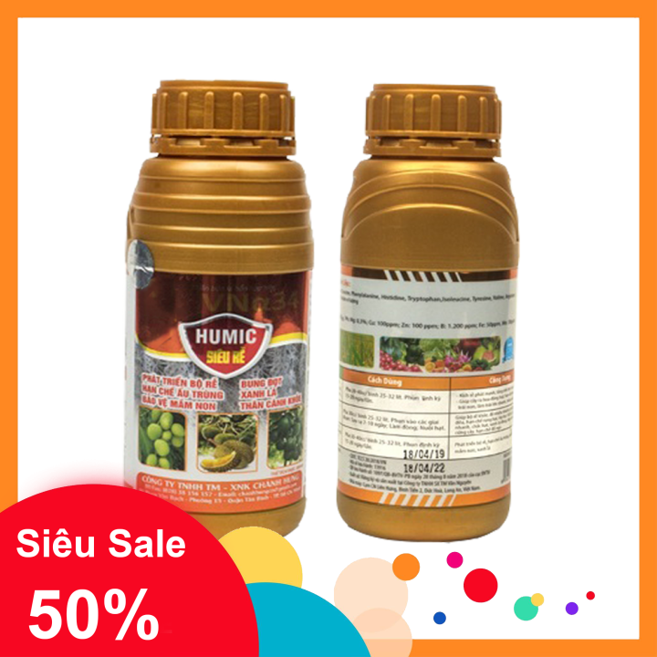 [HCM]Phân bón HUMIC KÍCH RỄ SIÊU RỄ  - Phân bón lá Chai 500ml đậm đặc -  Kích rễ cực mạnh giải độc bật mầm si nhanh xanh lá cứng cây  HUMIC SIÊU RỄ (Chai 500ml đậm đặc). Dùng cho tất cả các loại cây : cây ăn trái rau các loại hoa hồng hoa lan cây kiểng.
