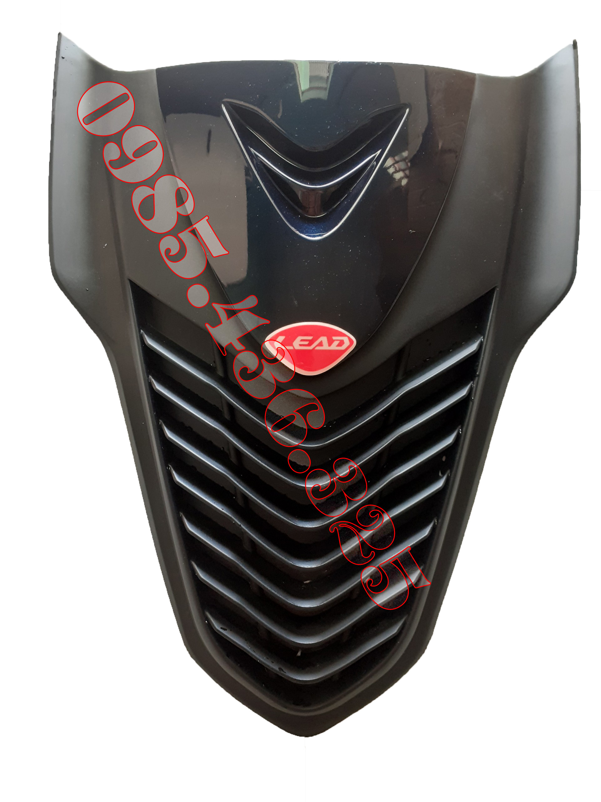 Mặt nạ xe Lead 2017-2020 kiểu Sh Ý độ ( màu đỏ đậm - viền đen )