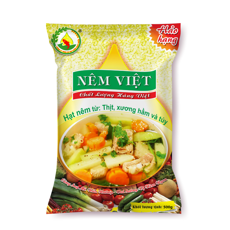 Gói 500gr hạt nêm thịt, xương hầm và tủy - Nêm Việt hàng Việt chất lượng cao top gia vị bán chạy