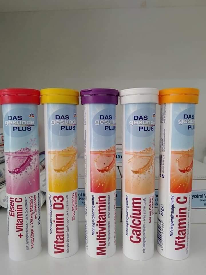 Các loại viên sủi Mivolis Đức