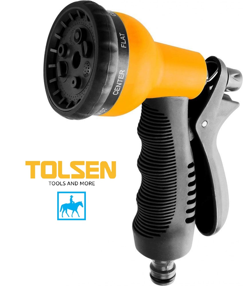 Vòi phun nước tưới cây làm vườn xịt rữa xe 8 tia tolsen 57100