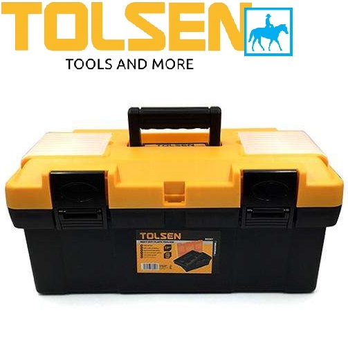 Thùng Hộp Đồ Nghề Dụng Cụ Cơ Khí 17inch 42cm x 23cm x 19cm TOLSEN 80201