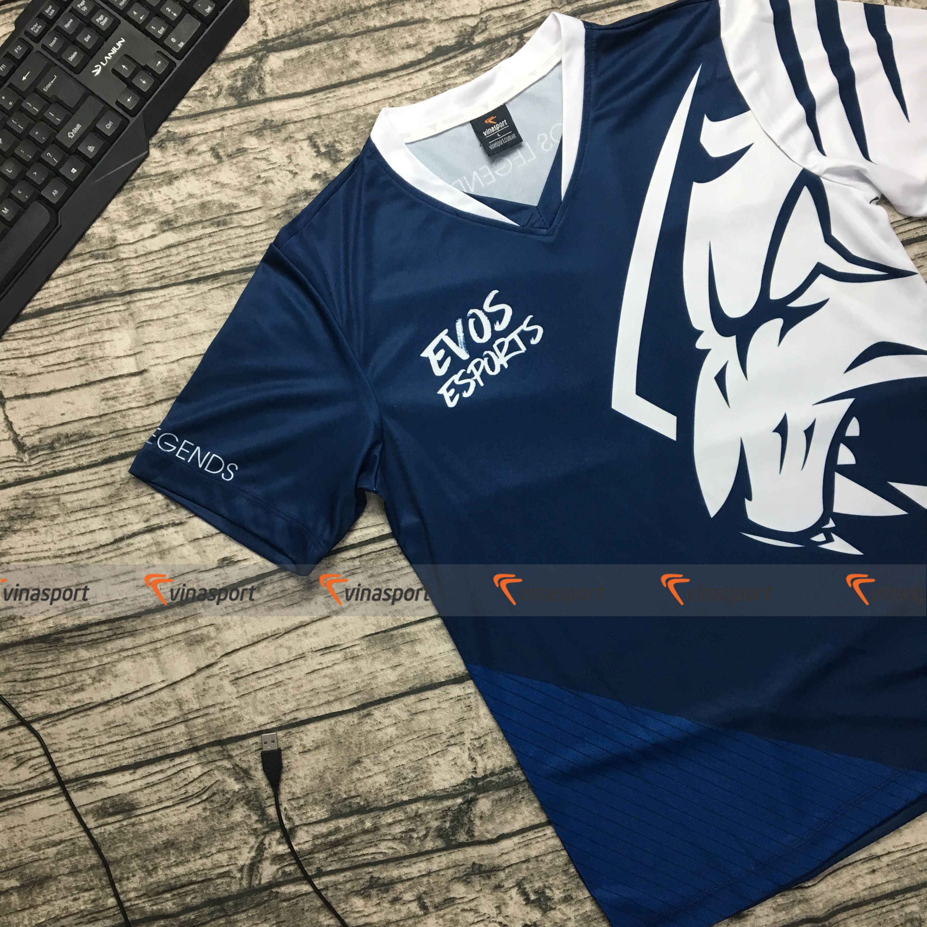 Áo thun thời trang thể thao Game Esports - Mẫu team EVOS 2020 dáng suông, vải thun mè co dãn, thấm hút mồ hôi tốt