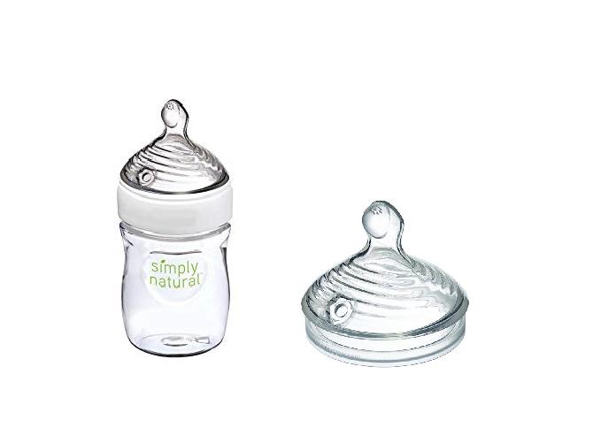Combo 1 bình sữa Nuk Simply Natural 150ml và 1 núm ti 6 lỗ