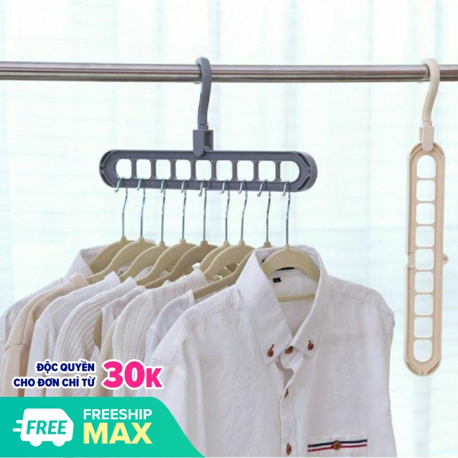Combo 5 Móc treo quần áo 9 lỗ đa chức năng Chịu nặng tốt