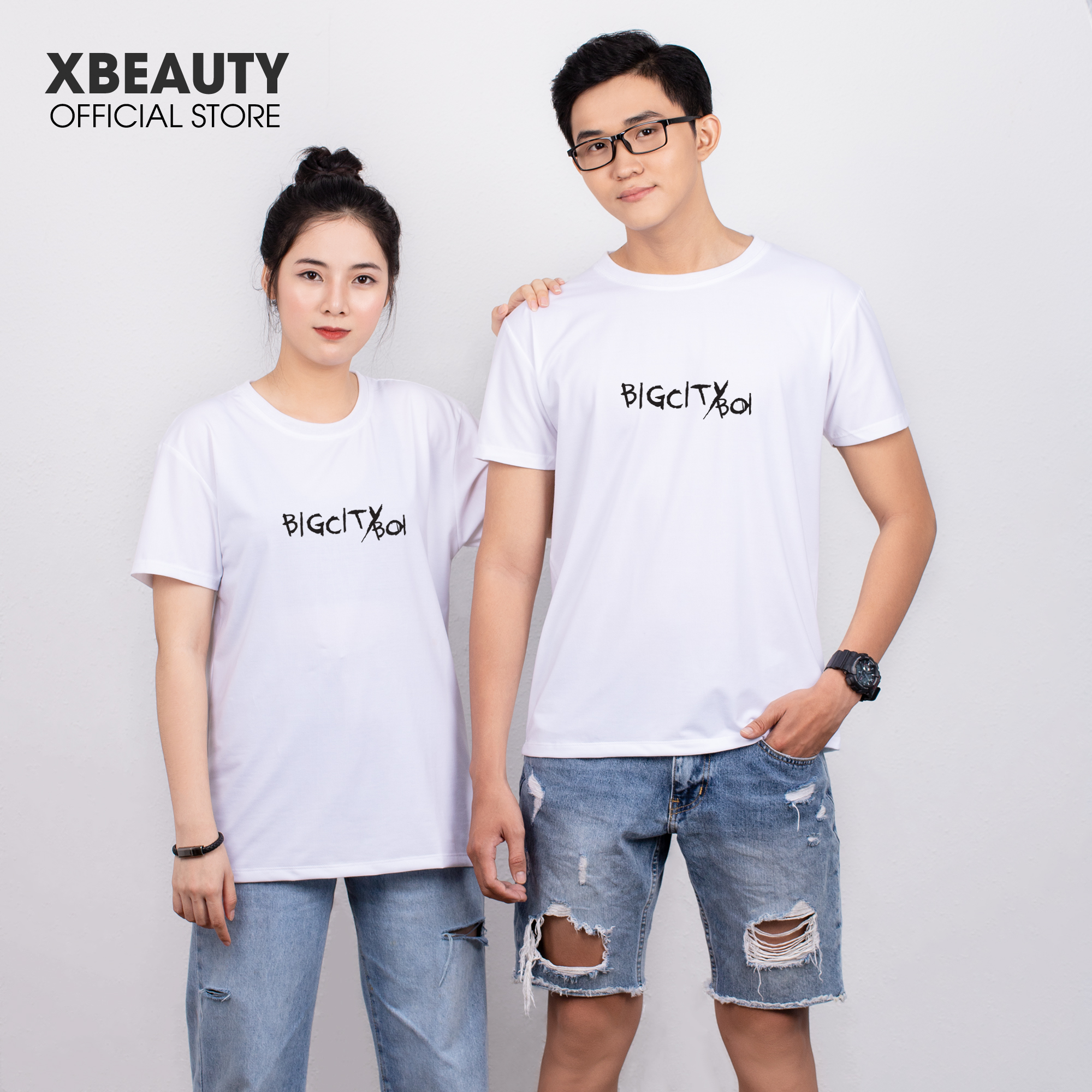 Áo thun Nam Nữ XBeauty J32 BIGCITYBOI áo phông nam nữ vải Cotton 100% cao cấp. Ao thun BigCityBoy thời trang cá tính, trending