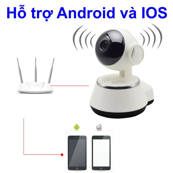 Bán camera an ninh, Wifi ko day, Giá tiền camera quan sat - Camera IP V380 Xoay 720 Độ, Hình Ảnh Ghi Lại Sắc Nét, Trung Thực - Mã BH 3