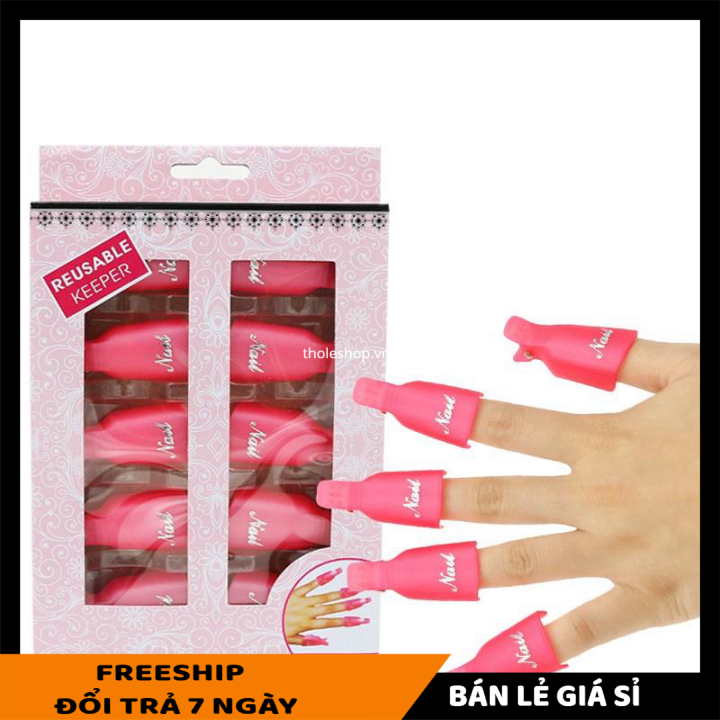 [HCM]Bộ kẹp ủ tháo gel móng tay - Kẹp UV tẩy sơn móng tay - Công cụ tháo gỡ móng tay dễ dàng - Bộ ủ xóa sơn móng tay - Bộ ủ gỡ móng tay giả dễ dàng [LẺ GIÁ SỈ]